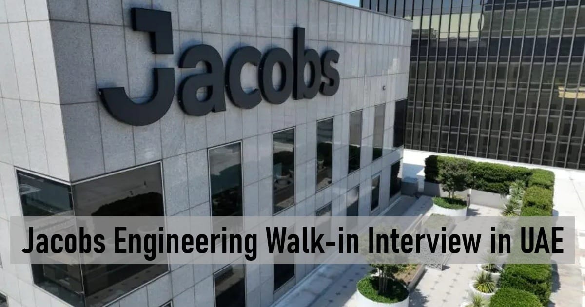 Jacobs Engineering Walk-in Interview in UAE