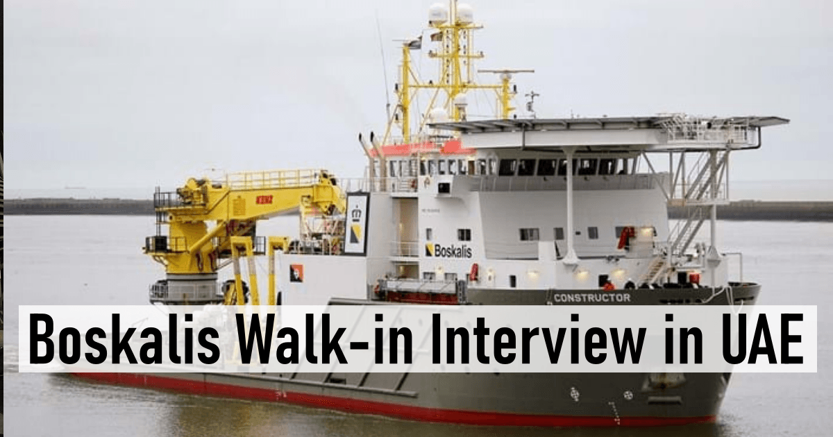Boskalis Walk-in Interview in UAE