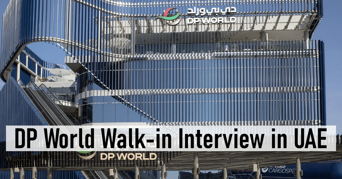 DP World Walk-in Interview in UAE