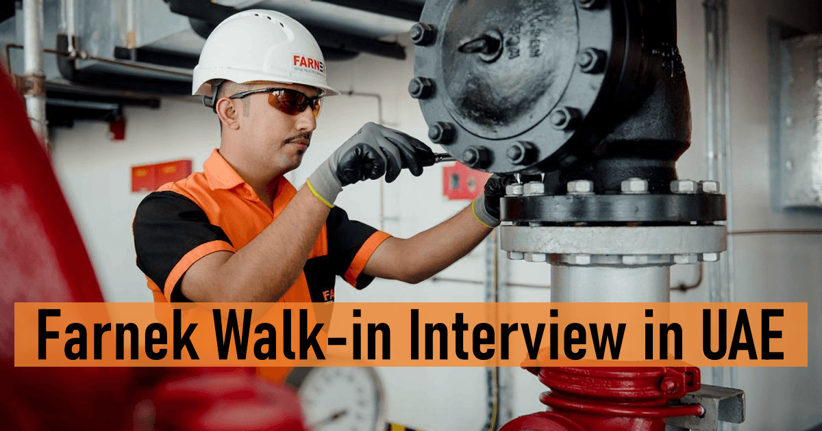 Farnek Walk-in Interview in UAE