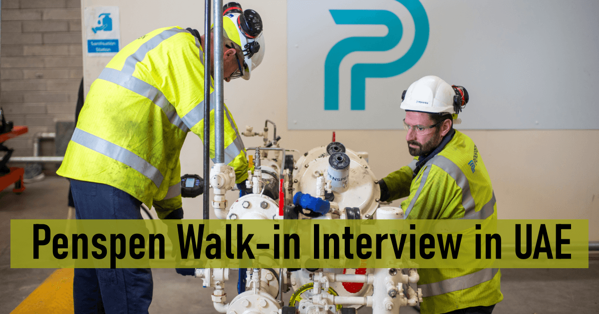 Penspen Walk-in Interview in UAE
