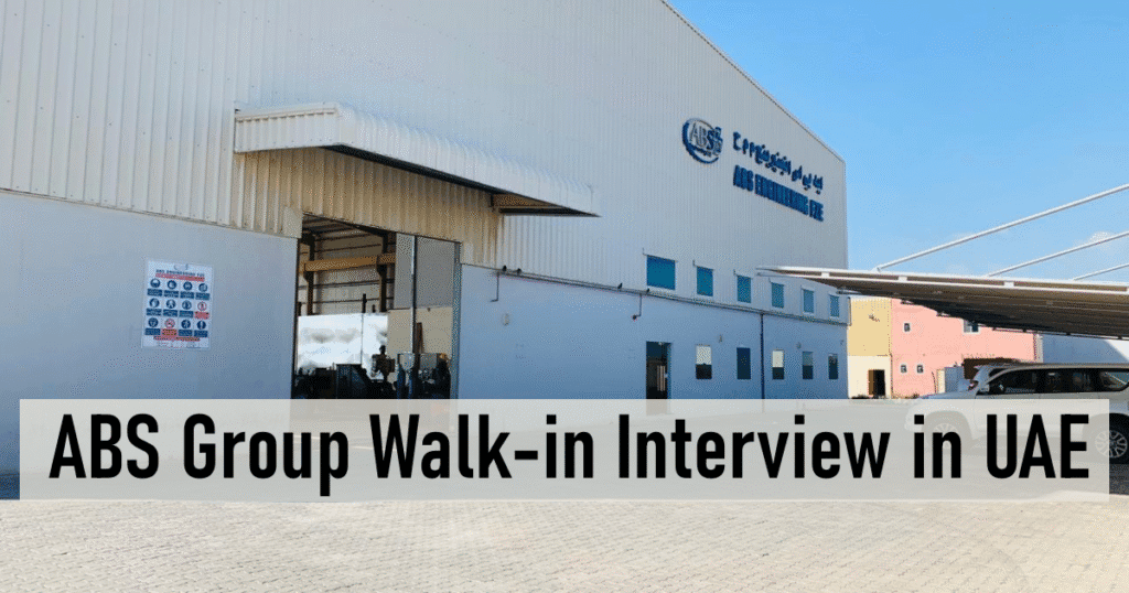 ABS Group Walk-in Interview and Jobs in UAE - walkininterview.ae